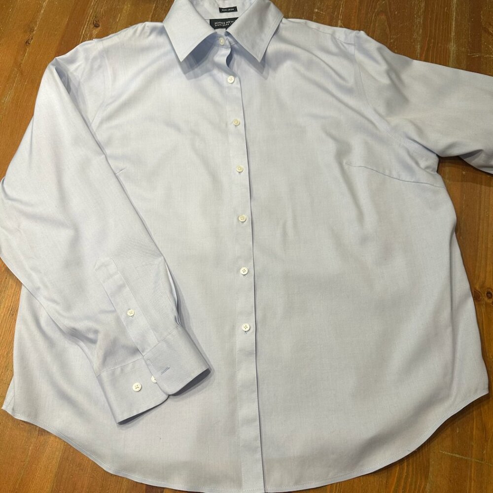 Jones New York Signature Woman 100% cotton Non Iron shirt blouse 1X